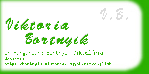 viktoria bortnyik business card